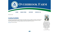 Desktop Screenshot of overbrookfarm.com